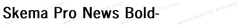 Skema Pro News Bold字体转换